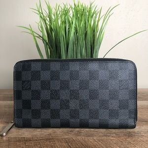 Louis Vuitton Black Checkered Wallet